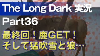 【The Long Dark 実況 part36】最終回！鹿GET！そして猛吹雪と狼… ～ 北海道育ちの男が雪山遭難に挑む！