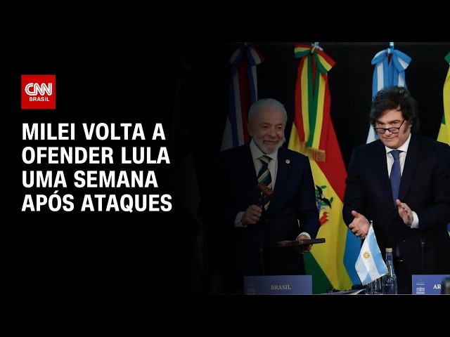 Milei volta a ofender Lula uma semana após ataques | CNN NOVO DIA