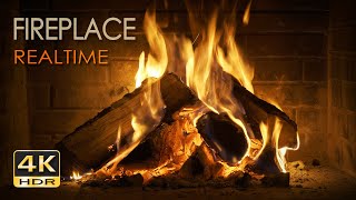 Download lagu 4K HDR Fireplace REALTIME - 6 Hours - Relaxing Fire Burning Video & Crackling Sounds - NO LOOP - UHD mp3