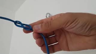 An easy way to tighten a laundry rope!