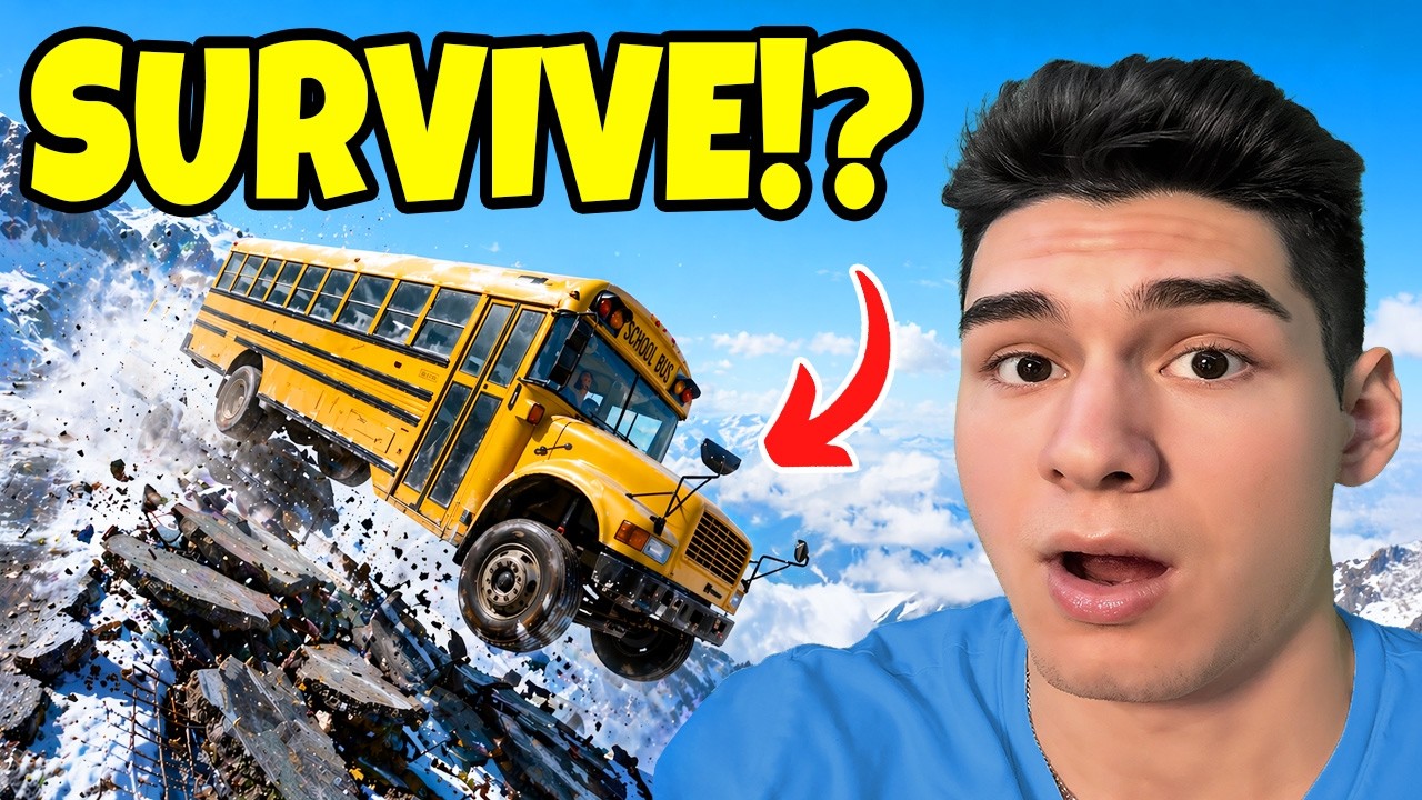 SCHOOL BUS vs the MOST CURSED ROADS! BeamNG
