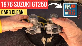 POV Carb Clean on a 1975 Suzuki GT250!