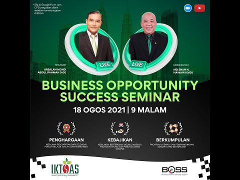 , title : 'Business Opportunity Success Seminar : Arsalan Mohd Abdul Rahman , AD'