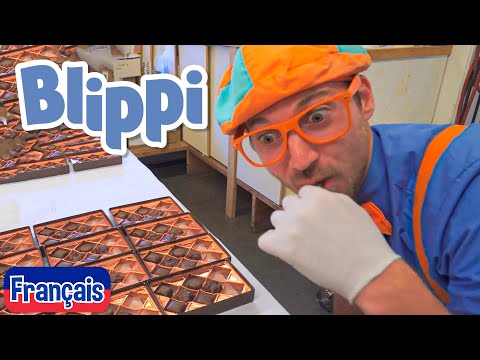Blippi en français - Blippi visite une chocolaterie | Vidéos éducatives pour les enfants