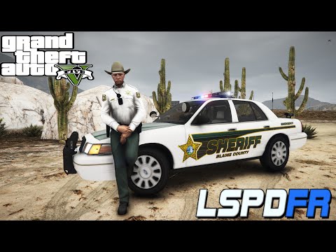 GTA 5 LSPDFR | Blaine County Sheriff | Fleeing Murder Suspect ( #LSPDFR ) NVE