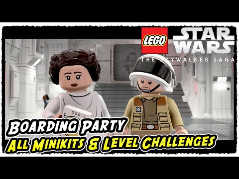 Lego Skywalker Saga Boarding Party All Minikits and Level Challenges