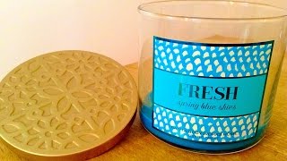 B&BW Candle Review: FRESHMAN *SpRiNg BlUe SkIeS*