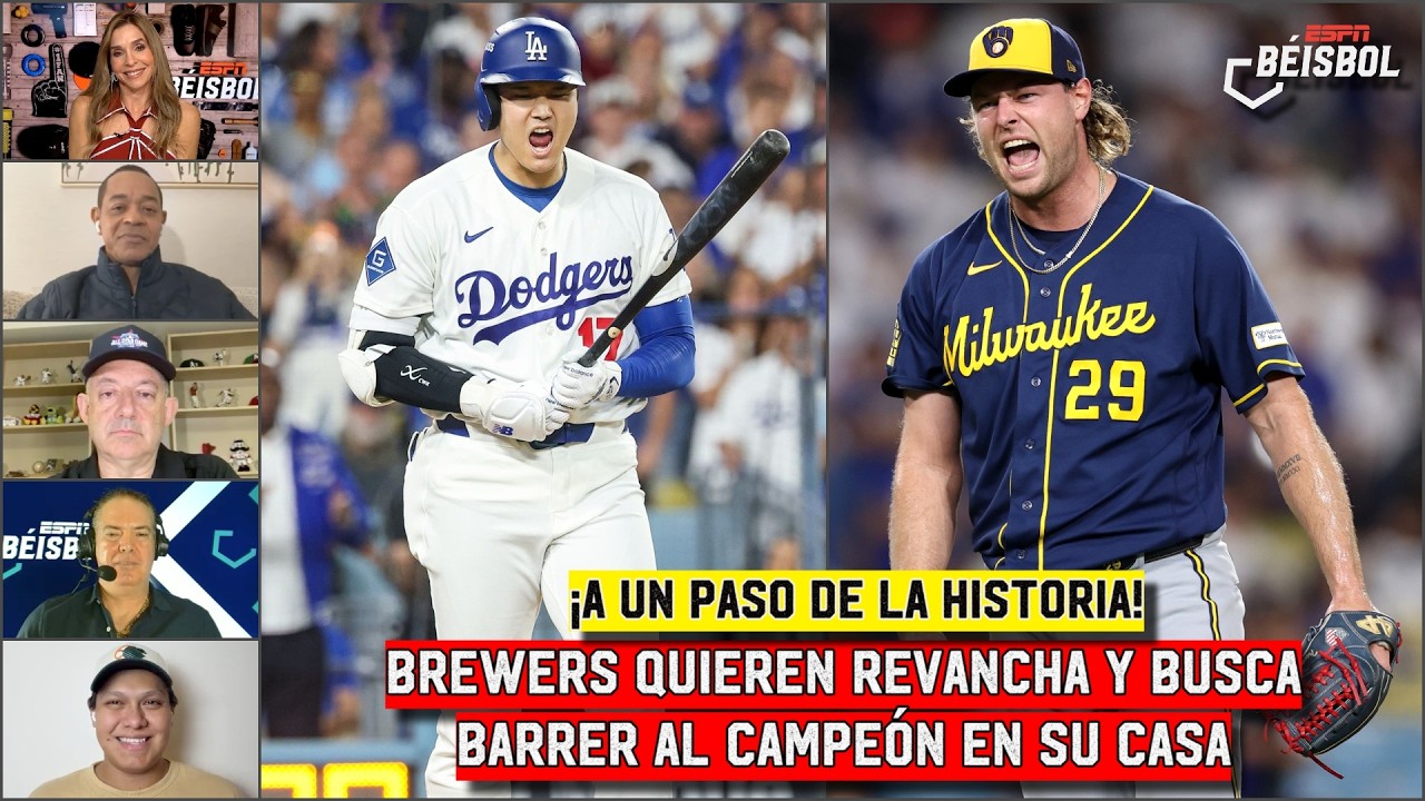 BREWERS DESPEJARÁN FANTASMAS y BARRERÁN a DODGERS para llegar a SERIE MUNDIAL | ESPN Beisbol