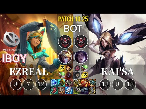 VG iBoy Ezreal vs Kai'Sa Bot - KR Patch 10.25
