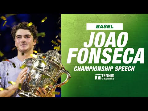 Joao Fonseca Champion Speech | 2025 Basel