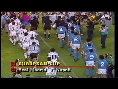 1987/88 - Real Madrid v Napoli (European Cup 1st Round 1st Leg - 16.9.87)