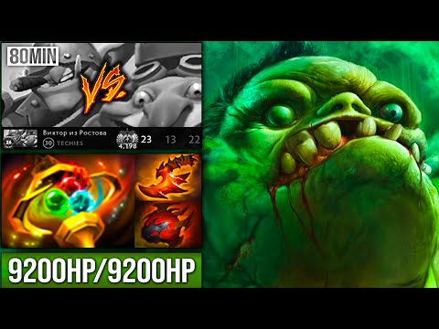 CRAZY 80MIN AGAINST MASTER TECHIES | 9200HP PUDGE OFFLANE W/ APEX TIER 5 | Pudge Official