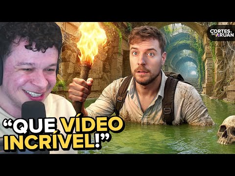 ARUAN REACTS: I survived 100 hours in an ancient temple (MRBEAST) - Cortes do Aruan