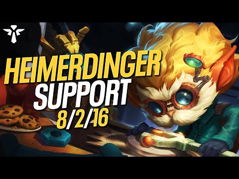 Challenger plays Heimerdinger Support -  Master of bushes