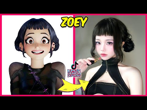 KPOP Demon Hunters in Real-Life TikTok Version ~ Guess Demon Hunters Characters By Dancing💃️🎵