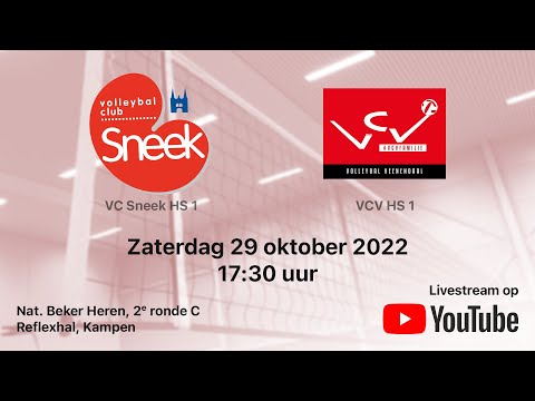 VC Sneek HS 1 vs. VCV HS 1, Volleybal Nationale Beker Heren, 2e ronde C
