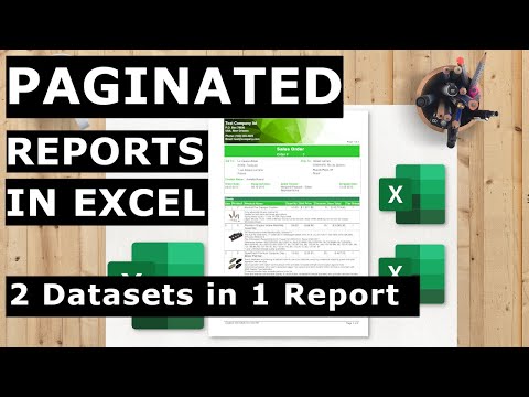 2 Datasets in 1 Report (course: FREE Professional & Paginated Excel Reports without Power BI)