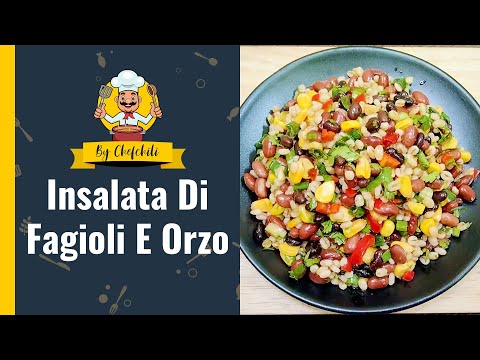Ricetta orzo e fagioli | Insalata di fagioli | Ricetta insalata d'orzo | Insalata di fagioli rossi
