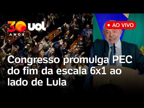Congresso promulga fim da escala 6×1 e aposentadoria de agentes de saúde ao lado de Lula; assista