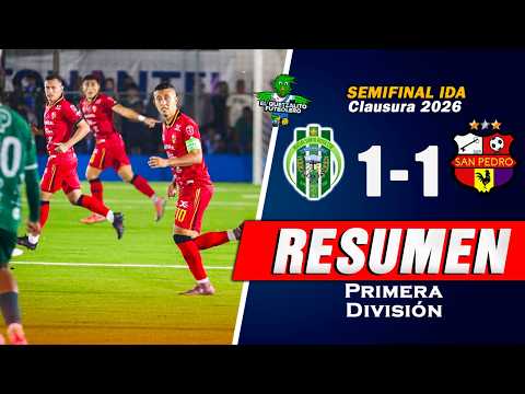 EMPATE/ N. Santa Rosa 1 vs San Pedro 1 / SEMIFINAL IDA / Clausura 2026 -Primera División -RESUMEN-