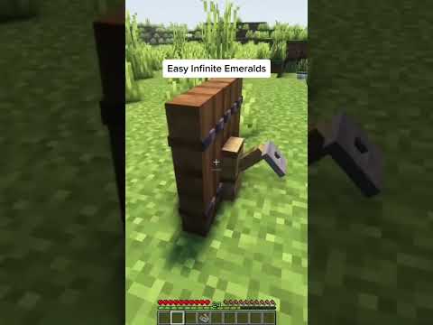 Minecraft Infinite Emeralds Farm #shorts