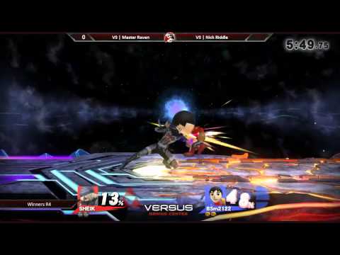 VS EVO Qualifier 5/16/15 - Winners R4 - NickRiddle (Brawler) vs. Master Raven (Sheik) - Smash 4
