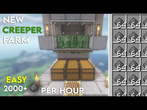 Insane Minecraft 1.20 Creeper Farm - 2000 Gunpowder/Hr!