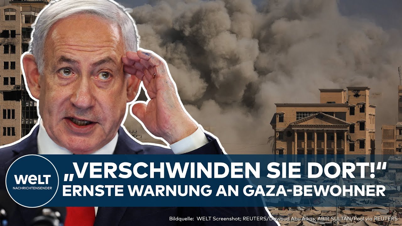 ISRAEL: "Verschwinden Sie!" Netanjahu spricht ernste Warnung an Bewohner von Gaza-Stadt aus!
