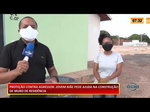 Jovem mãe pede ajuda na construção de muro de residência 26 11 2020