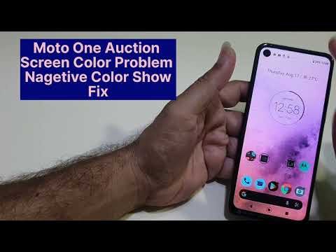 Moto One Action Screen Color Fault | Nagetive Color Fix