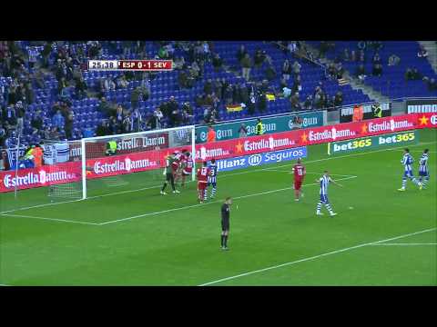 La Liga | Gol de Perotti (0-1) en el RCD Espanyol - Sevilla FC | 28-11-2012 | J5