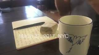 Chris Barron: Morning Pages, March 21, 2017, NYC