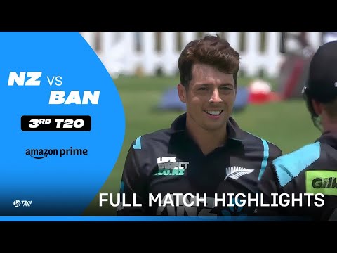 NZ vs BAN: 3rd T20 - Cricket Highlights | Prime Video India