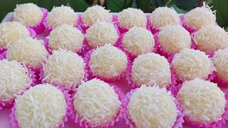 Brigadeiro de coco "beijinho"Quanto rendeu 1 caixinha de leite condensado