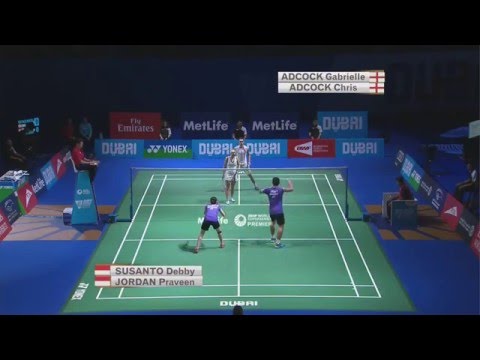 Dubai World Superseries Finals 2015 | Badminton SF M2-XD | Adc/Adc vs Jor/Sus