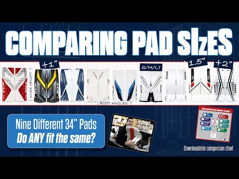 Comparing Goalie Pad Sizes from Different Brands