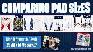 Comparing Goalie Pad Sizes from Different Brands