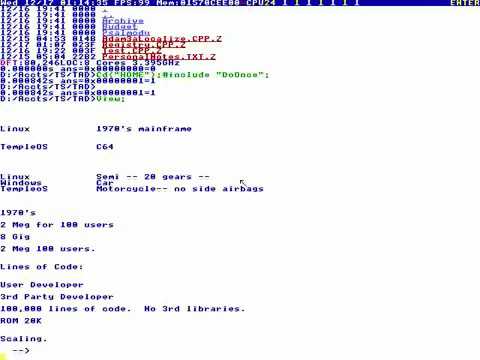 Terry Davis' TempleOS Brutal Take Down of Linus Torvalds