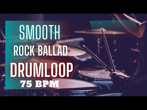 75 BPM Rock Ballad Drum Beat