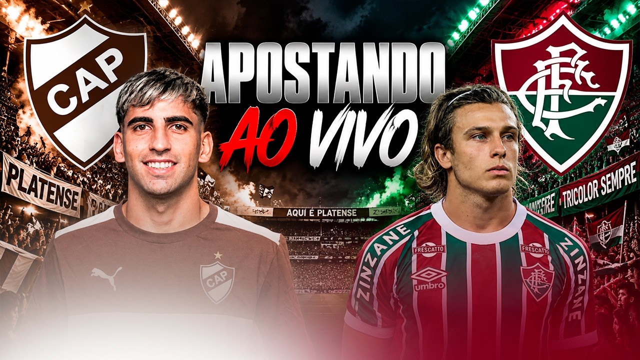 🔴 AO VIVO | PLATENSE X FLUMINENSE I REACT I APOSTAS AO VIVO - 15-09-26