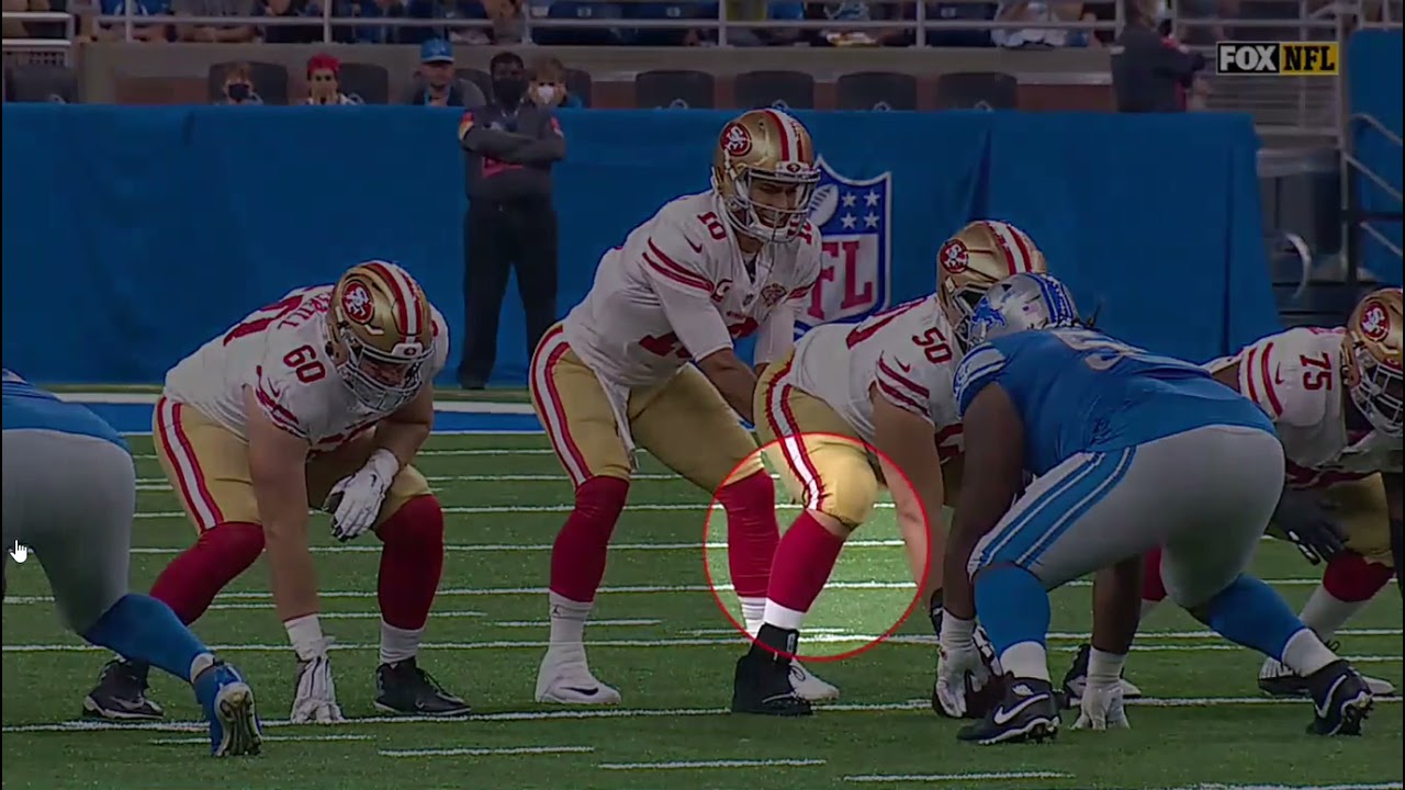 49ers quarterback Jimmy Garoppolo fumbles first snap of 2021 NFL season !!