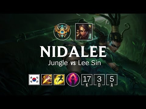 Nidalee Jungle vs Lee Sin - KR Challenger Patch 8.19