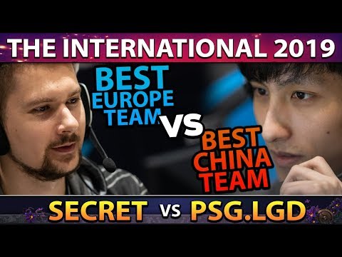 SECRET vs PSG.LGD - BEST EU TEAM vs BEST CHINA TEAM - TI9 INTERNATIONAL 2019 DOTA 2