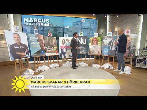 Marcus utser bästa - och sämsta - valaffischerna - Nyhetsmorgon (TV4)