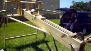 preview picture of video 'Ballista launcher for Engineering class at New Smyrna Beach High School'