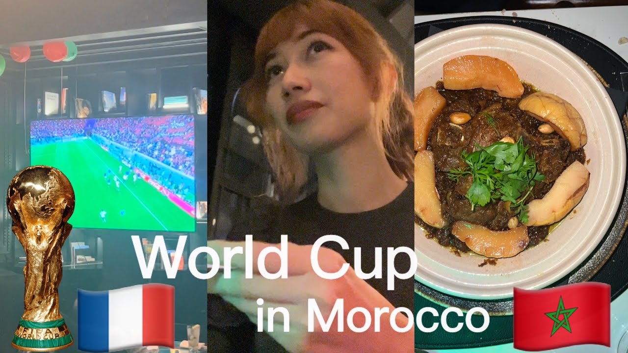 【W杯】モロッコで準決勝モロッコ対フランスの試合を観戦！⚽️
