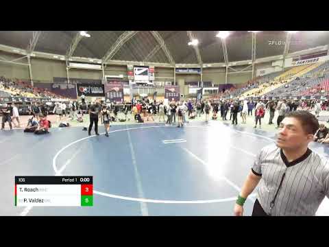 106 Lbs Champ. Round 2 - Paulo Valdez, California Vs Tyson Roach, Bronco Wrestling Club 2440