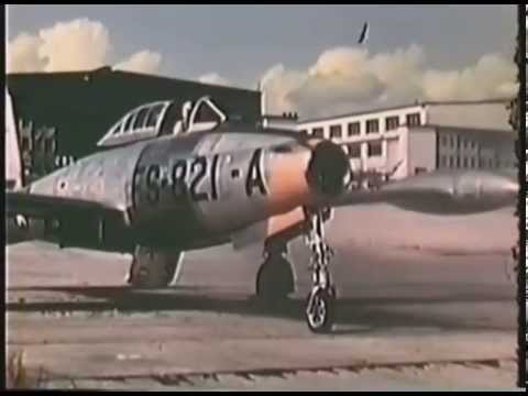 SELFRIDGE MILITARY AIR MUSEUM- VINTAGE FILM ON THE  REPUBLIC F-84 THUNDERSTREAK