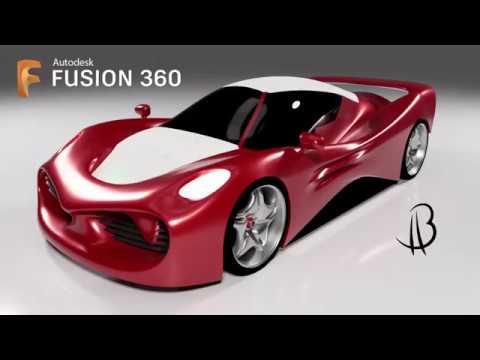 Car Design Speedrun 13 - Using Autodesk Fusion 360 - super car