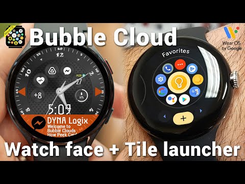 Bubble Cloud Wear OS Launcher Video